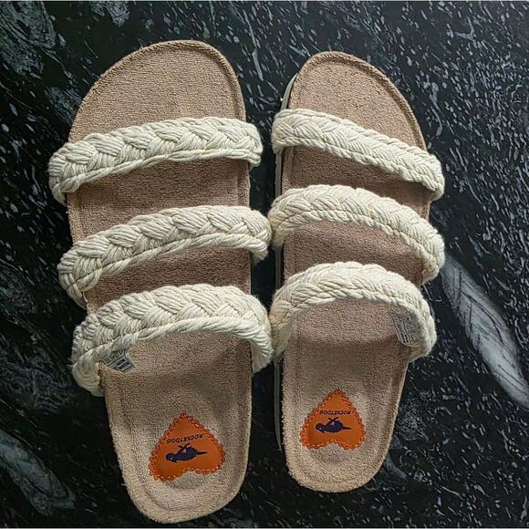 BRAND NEW ROCKET DOG WOMEN'S GREEN ASHLEY STRING BRAID SANDAL - Picture 10 of 16